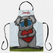 Cute Koala Beer Schort (Voorkant)