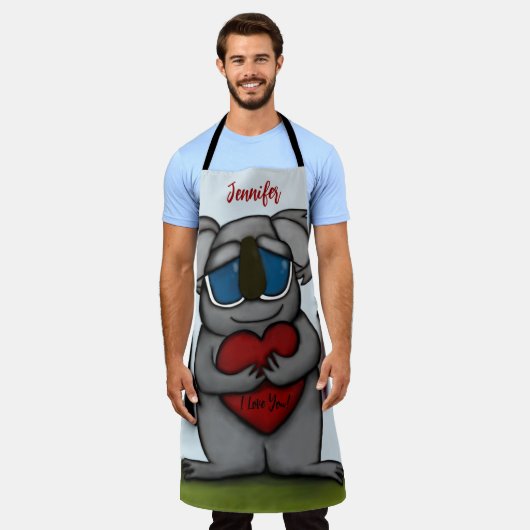 Cute Koala Beer Schort (Gedragen)