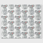 Cute Koala Beer Simple Waterverf Modern Cadeaupapier (Vlak)