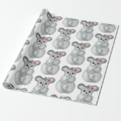 Cute Koala Beer Simple Waterverf Modern Cadeaupapier (Uitgerold)