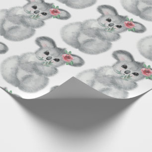 Cute Koala Beer Simple Waterverf Modern Cadeaupapier