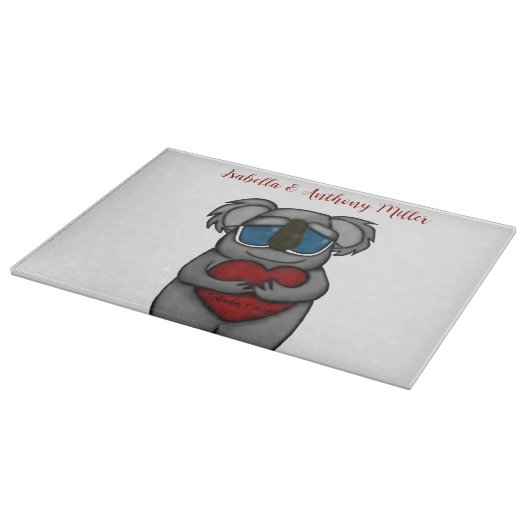 Cute Koala Beer Snijplank (Hoek)