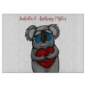 Cute Koala Beer Snijplank