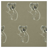 Cute Koala Beer Stof (Swatch)