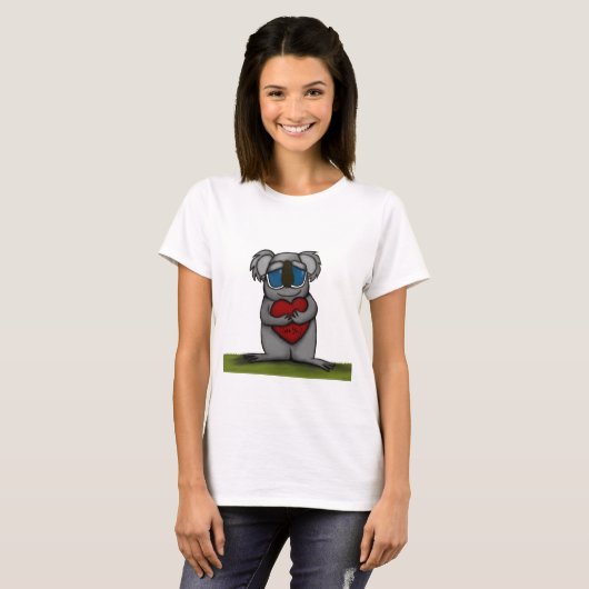 Cute Koala Beer T-shirt (Voorkant volledig)