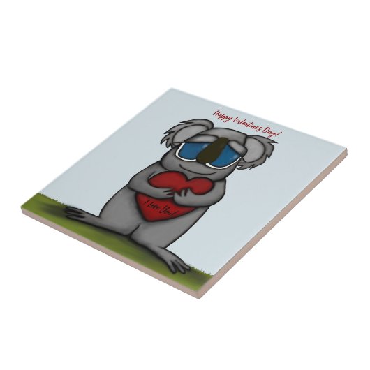 Cute Koala Beer Tegeltje (Zijkant)