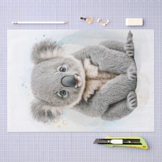 Cute Koala Beer Tissuepapier (Craft)