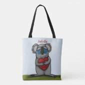 Cute Koala Beer Tote Bag (Achterkant)