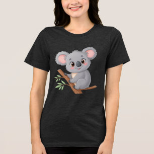 Cute Koala Beer Tri-Blend Shirt