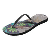 Cute Koala Beer Tropical Leaves Teenslippers (Schuin)