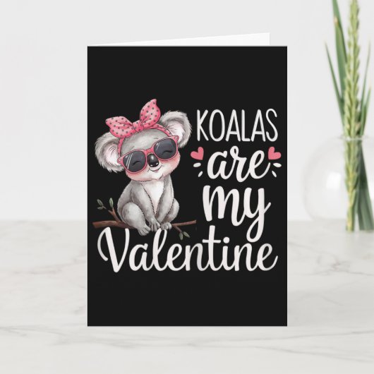Cute Koala Beer Valentijnsontwerp Koala's zijn mij Kaart (Voorkant)
