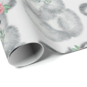 Cute Koala Beer Waterverf Modern Wrapping Cadeaupapier (Rol Hoek)