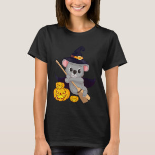 Cute Koala Beer Witch Pumpkin Easy Halloween Costu T-shirt