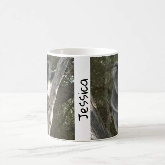 Cute Koala beklimt een Mok met een boomkoffie (Center)