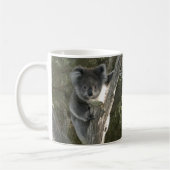 Cute Koala beklimt een Mok met een boomkoffie (Links)
