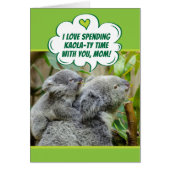 Cute Koala Beren die kwaliteitstijd samen doorbren (Voorkant)