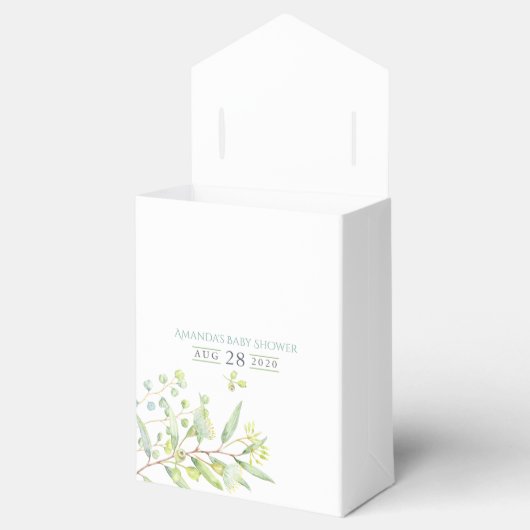 Cute Koala Beren Eucalyptus Leaves Baby shower Bedankdoosjes (Geopend)