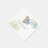 Cute Koala Beren Eucalyptus Leaves Baby shower Servet (Hoek)