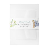 Cute Koala Beren Eucalyptus Leaves Baby shower Uitnodigingen Wikkel (Voorkant Voorbeeld)