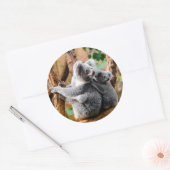 Cute Koala Beren Ronde Sticker (Envelop)