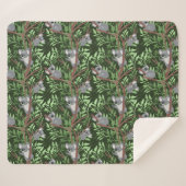 Cute Koala Beren Sherpa Blanket Deken (Voorkant (horizontaal))