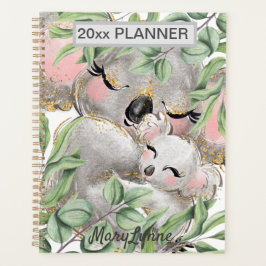Cute Koala Beren Weekelijks Maandelijkse Jouw naam Planner