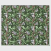 Cute Koala Beren Wrapping Paper Cadeaupapier (Vlak)