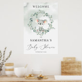Cute koala boho green eucalyptus welkomstteken poster (Keuken)