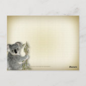 Cute Koala Briefkaart (Achterkant)