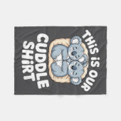 Cute Koala Couple Nest This Is Our Cuddle Fleece Deken (Voorkant (Horizontaal))