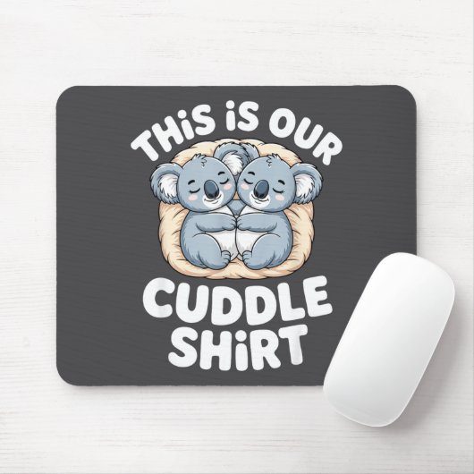 Cute Koala Couple Nest This Is Our Cuddle  Muismat (Met muis)