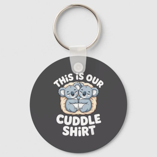 Cute Koala Couple Nest This Is Our Cuddle Sleutelhanger (Voorkant)
