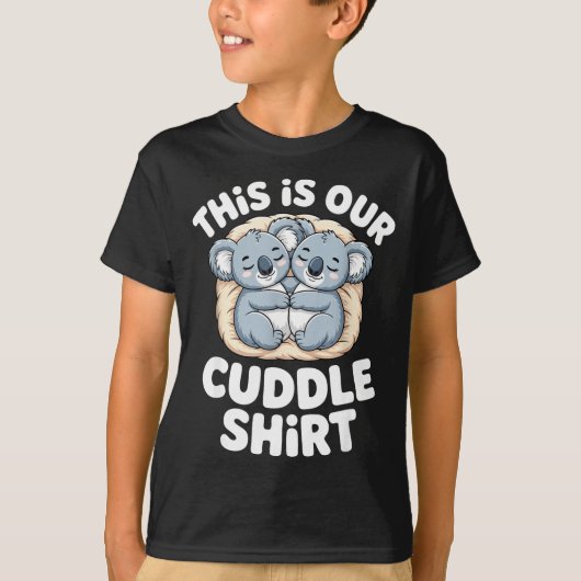 Cute Koala Couple Nest This Is Our Cuddle T-shirt (Voorkant)