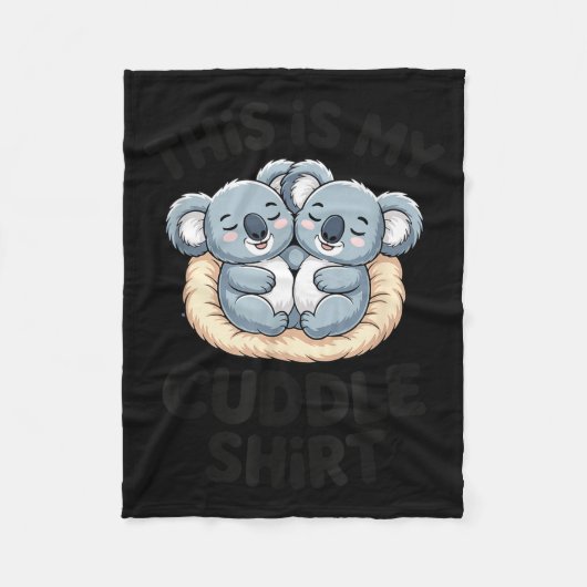 Cute Koala Couple This Is My Cuddle  Fleece Deken (Voorkant)