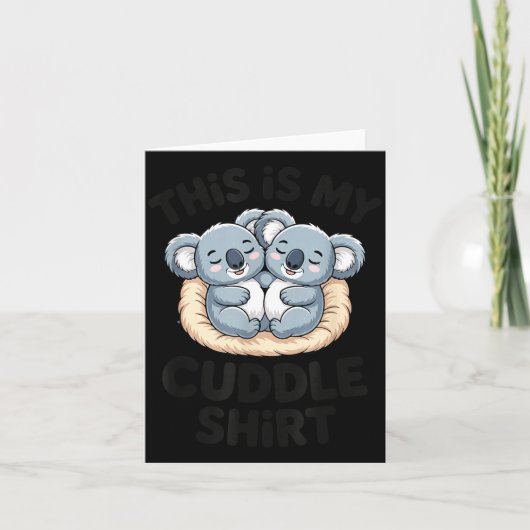 Cute Koala Couple This Is My Cuddle  Kaart (Voorkant)