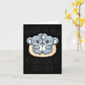 Cute Koala Couple This Is My Cuddle  Kaart (Gele Bloem)