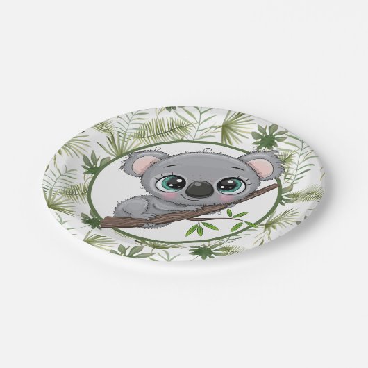 Cute Koala Cub Papieren Bordje (Gekanteld)