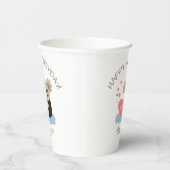 Cute Koala Cuddles Birthday Age ID386 Papieren Bekers (Rechts)