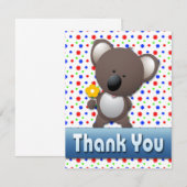 CUTE KOALA DANK U NOTA VAN DE KAART (Voorkant / Achterkant)