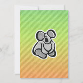 Cute Koala Design Kaart (Achterkant)