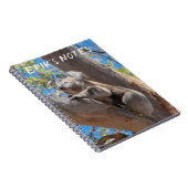 Cute Koala die een boom beklimt, gepersonaliseerd Notitieboek (Rechterzijde)