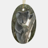 Cute Koala die een boom beklimt Keramisch Ornament (Links)