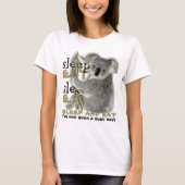 Cute Koala Eat and Sleep T-shirt (Voorkant)