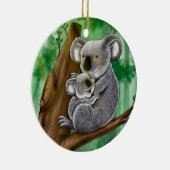 Cute Koala en Baby Keramisch Ornament (Rechts)