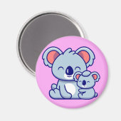 Cute Koala en Baby Magnet (Voorkant / Achterkant)