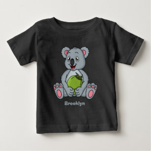 Cute koala en Coconut cartoon illustratie