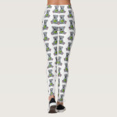 Cute koala en Coconut cartoon illustratie Leggings (Achterkant)