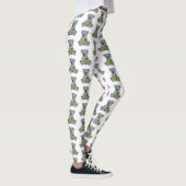 Cute koala en Coconut cartoon illustratie Leggings (Rechts)