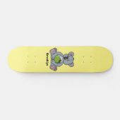 Cute koala en Coconut cartoon illustratie Persoonlijk Skateboard (Horizontaal)