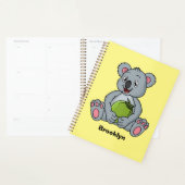 Cute koala en Coconut cartoon illustratie Planner (Display)
